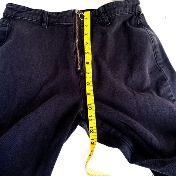 amuse society skyline denim pant black w/hoop zip - Picture 4 of 5